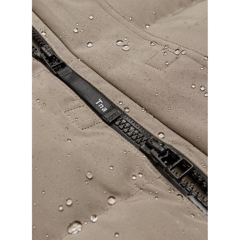 Aritzia Tna The Powder Parka Mid Length Jacket Taupe Goose Down LIKEW NEW SMALL - Picture 9 of 12
